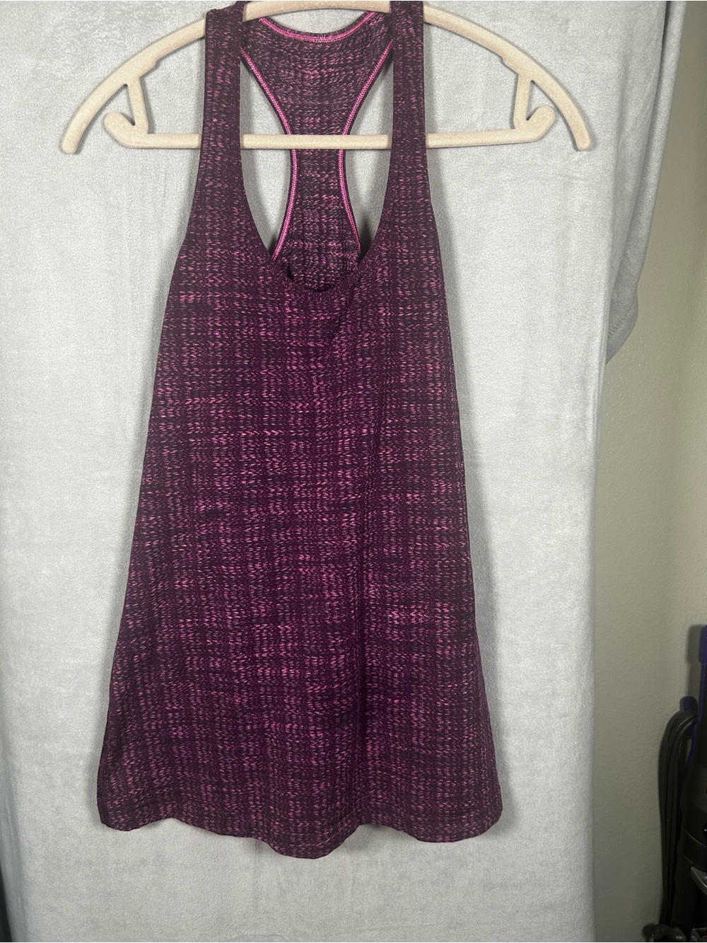 lululemon athletica Women's Racerback Tank - Plum with Pink Sz 6